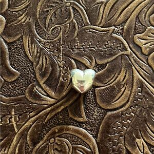 Pandora 14k Gold  Heart Charm Bracelet